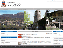Tablet Screenshot of comune.cunardo.va.it